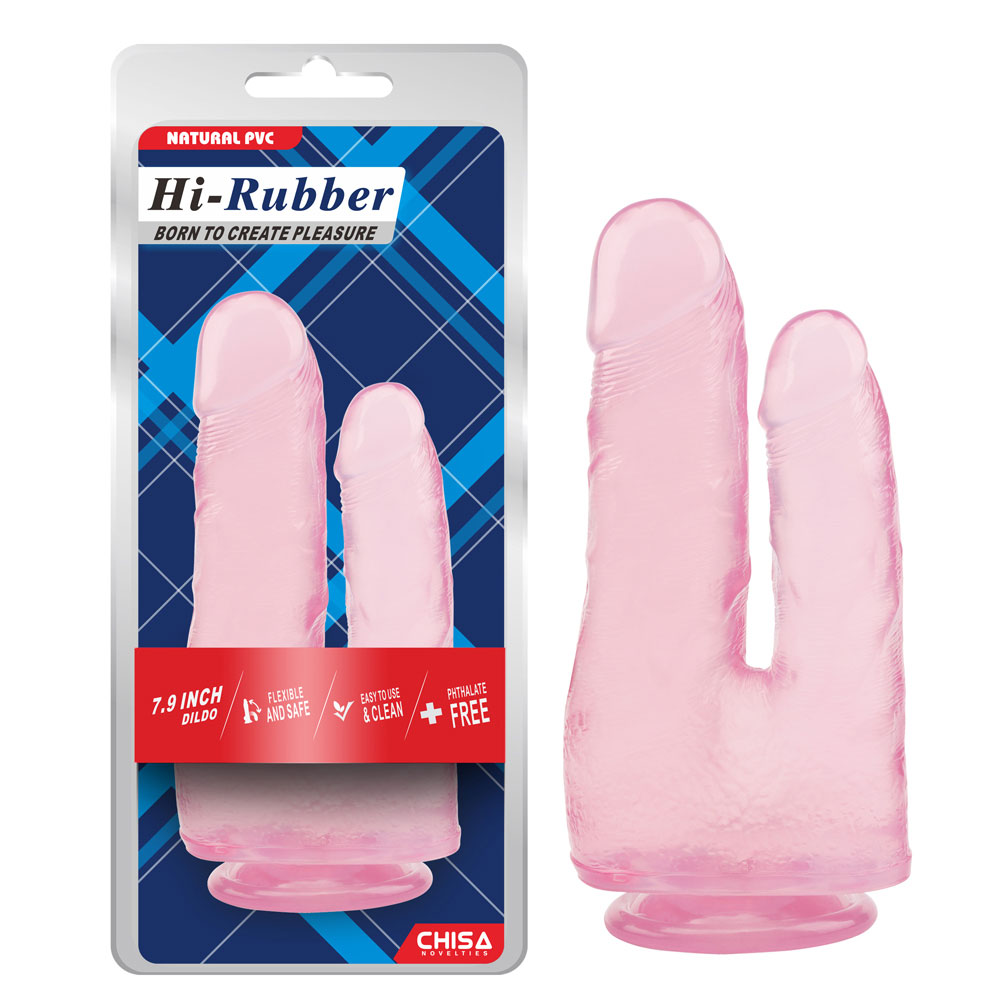 7,9-palcový dildo-ružový
