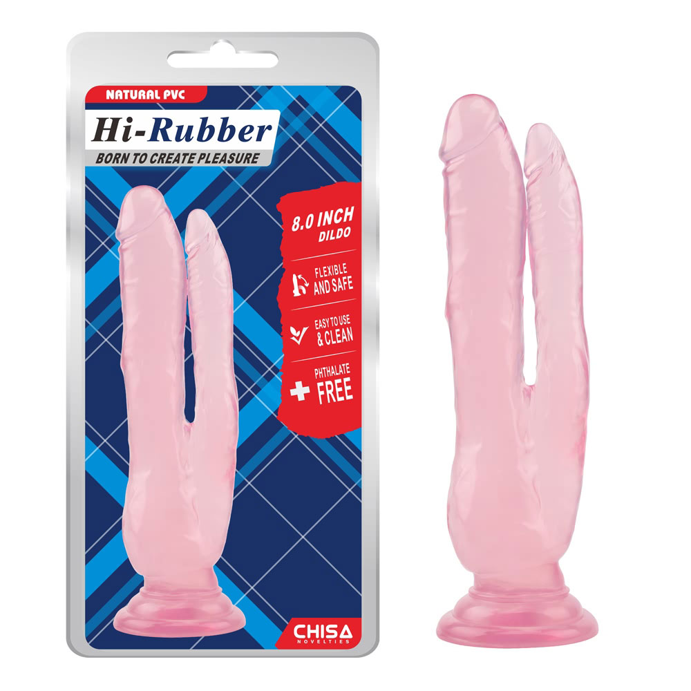 8,0-palcový dildo-ružový