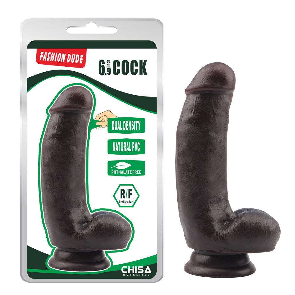 Fashion Dude-6,9 palcový Cock-Brown