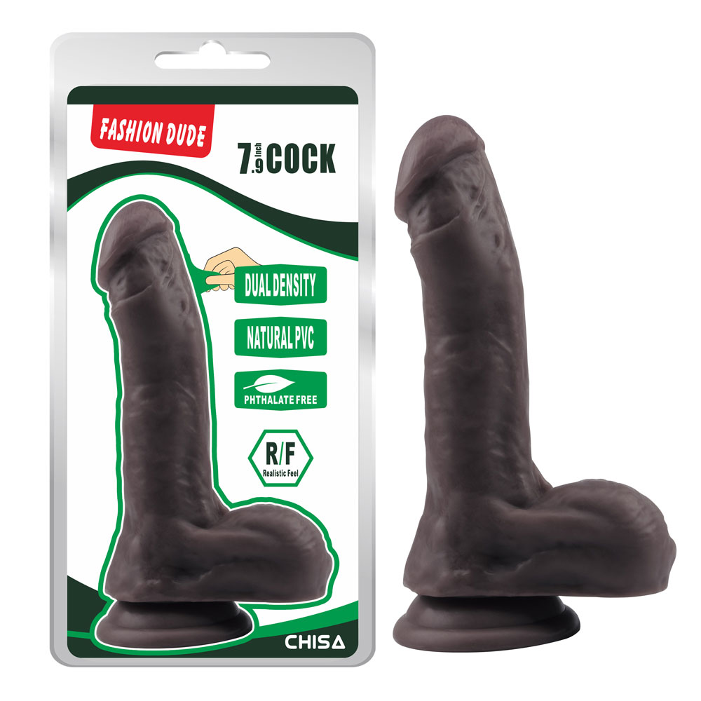 Fashion Dude-7,9 palcový Cock-Brown