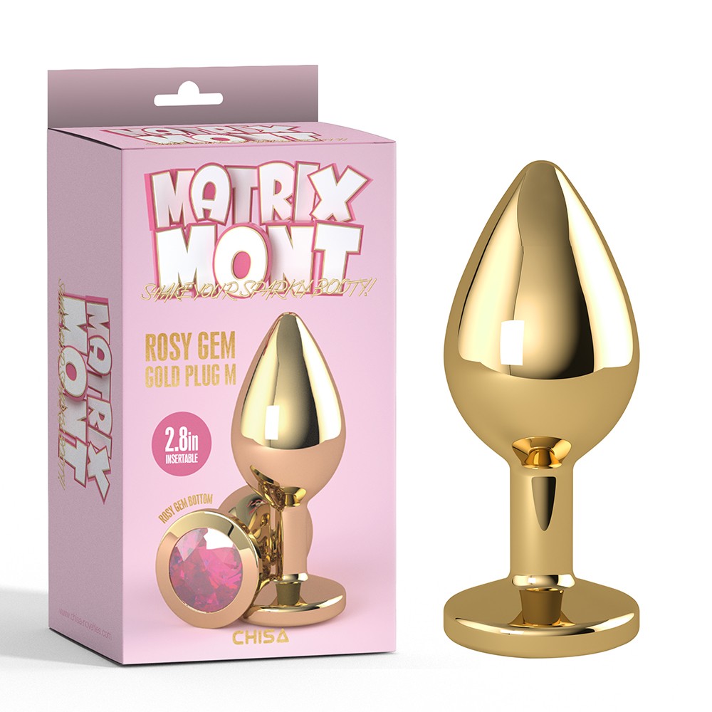 Zástrčka Rosy Gem Gold M